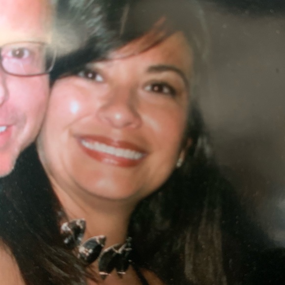 Sterling Silver black c.z. stone necklace - Picture 4 of 14